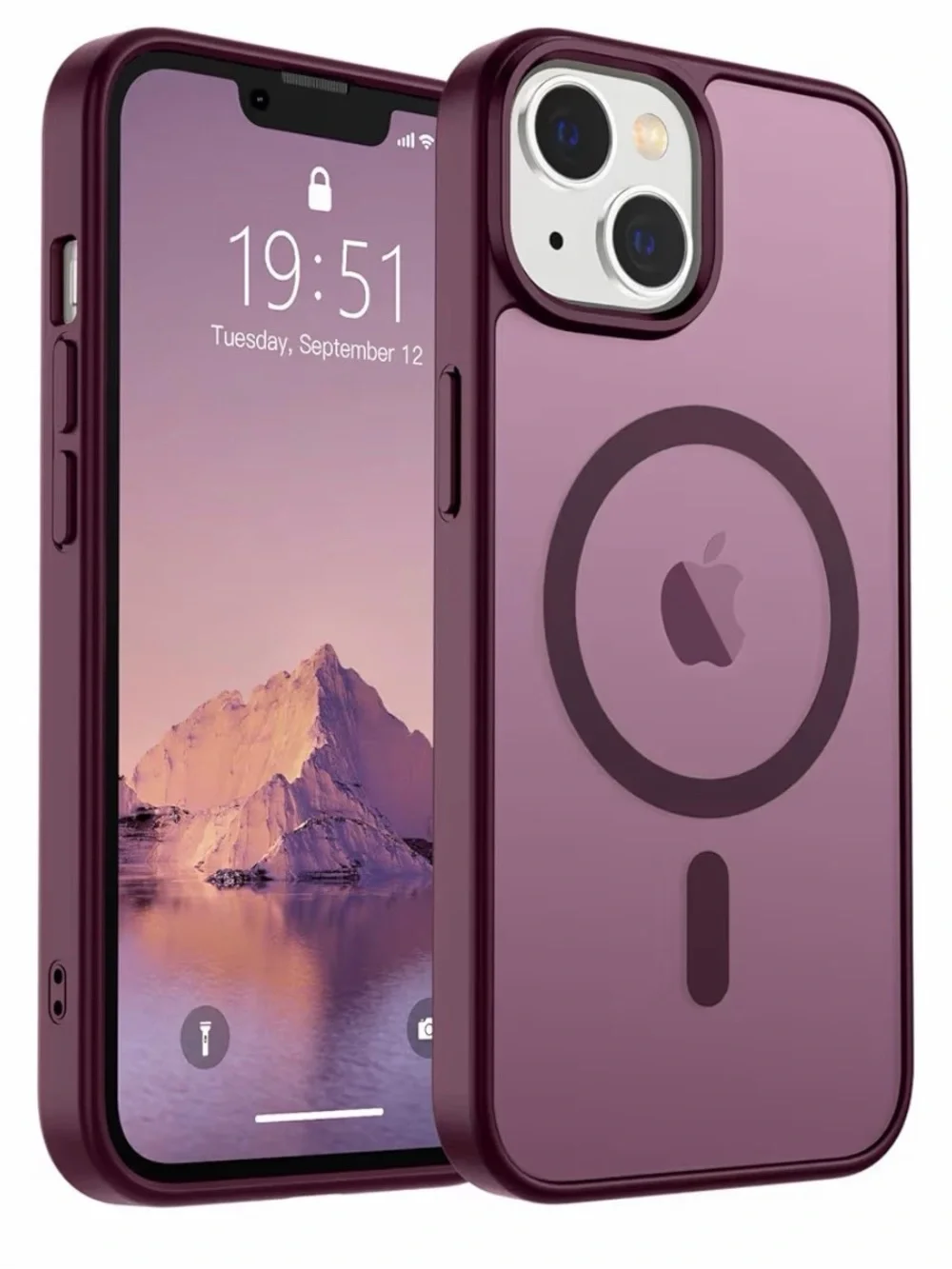 SUPFINE Wine Red Magnetic for iPhone 14 Case & iPhone 13 Case.  NWT.